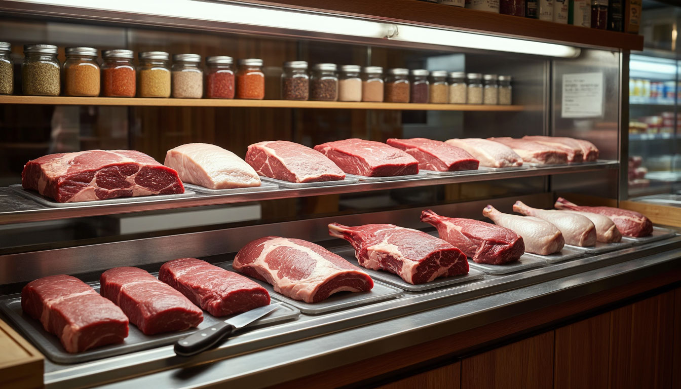мясной магазин внутри
